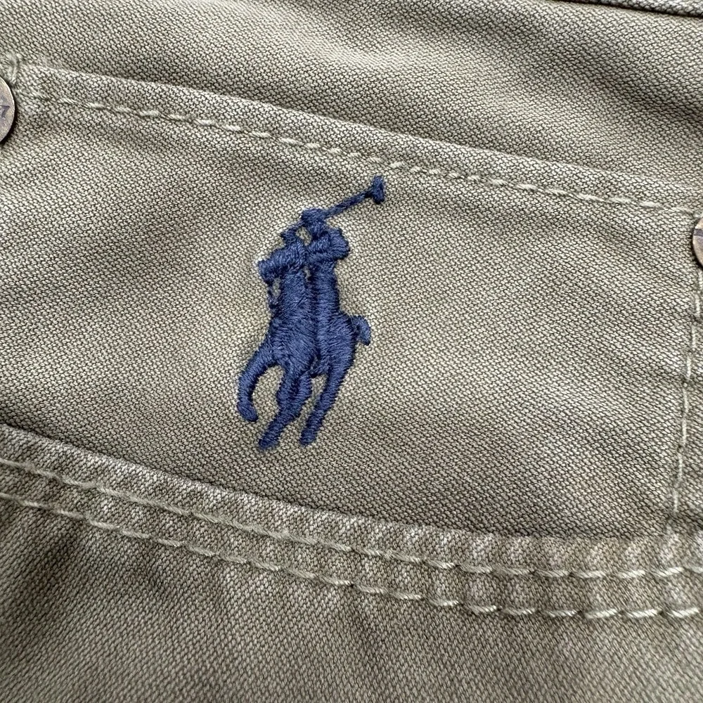 Polo Ralph Lauren Olive Green Pants Mens 34x30 Polo Player Logo Cotton‎